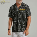 Personalized Grandpa Hawaiian with Grandkids Names - Adult & Kids T-Shirts, Sweatshirts & Hoodies apparel design preview 1