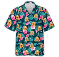 Tropical Dog Pattern Personalized Custom Hawaiian - Adult & Kids T-Shirts, Sweatshirts & Hoodies apparel design preview 1