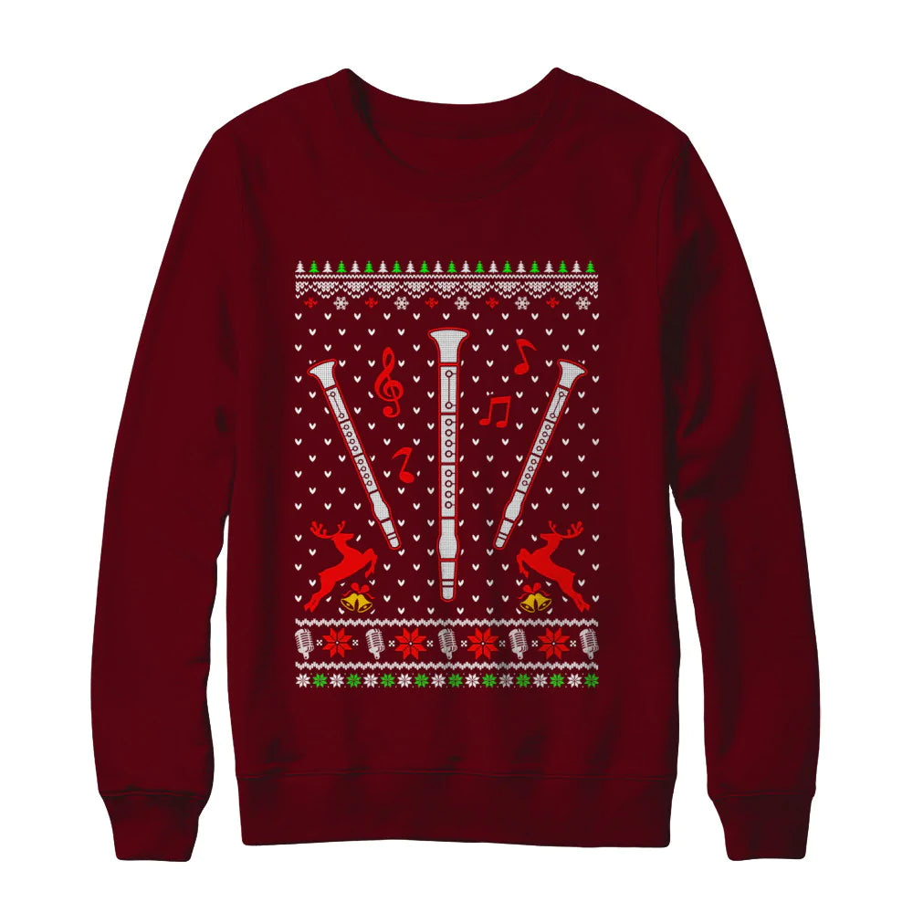 Santa clarinet Christmas Sweater - Holiday Gift product image 3