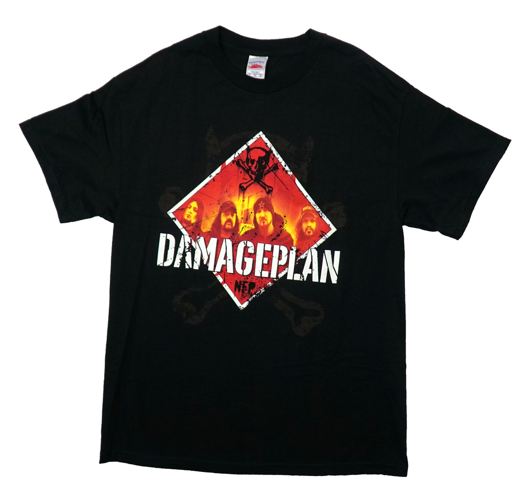 Damage Plan NFP White Dimond Below Bigger Skull Back - Adult & Kids T-Shirts, Sweatshirts & Hoodies apparel design preview 1