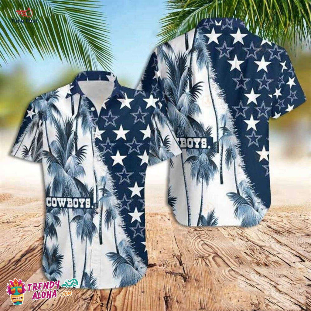 Dallas Cowboys Beach Vibes Number Premium Hawaiian - Adult & Kids T-Shirts, Sweatshirts & Hoodies apparel design preview 1
