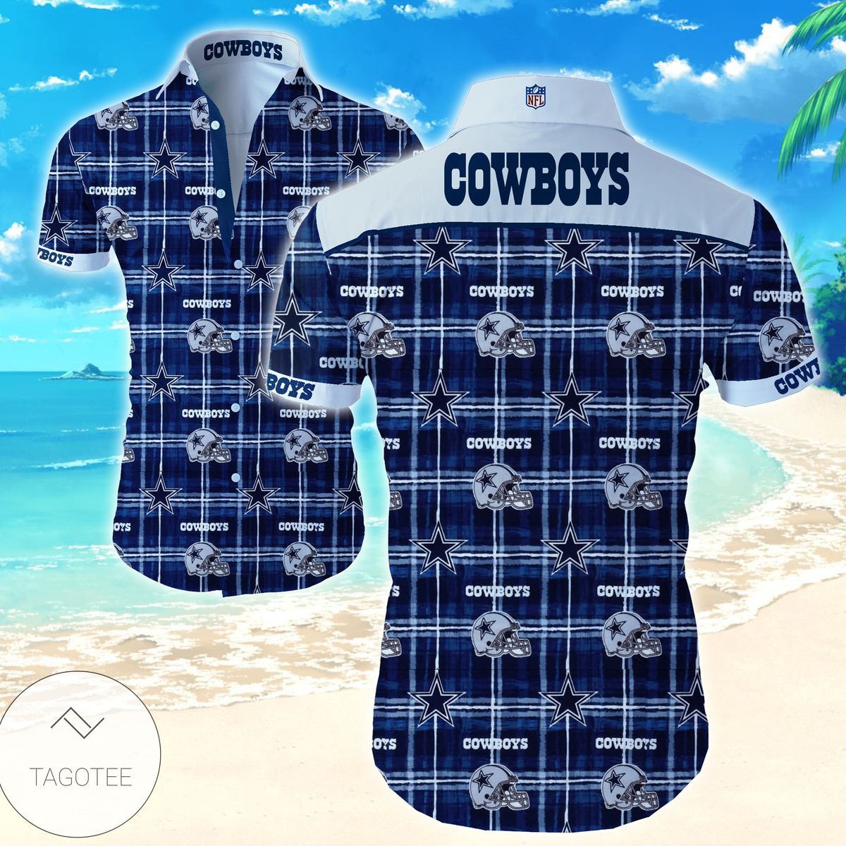 Dallas Cowboys Hawaiian Funny VER02 - Adult & Kids T-Shirts, Sweatshirts & Hoodies apparel design preview 1