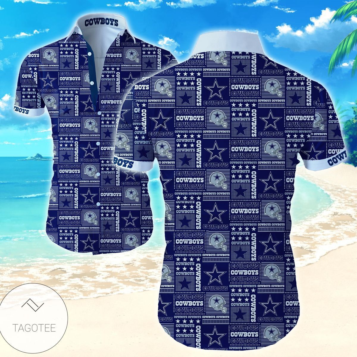 Dallas Cowboys Hawaiian Funny VER01 - Adult & Kids T-Shirts, Sweatshirts & Hoodies apparel design preview 1