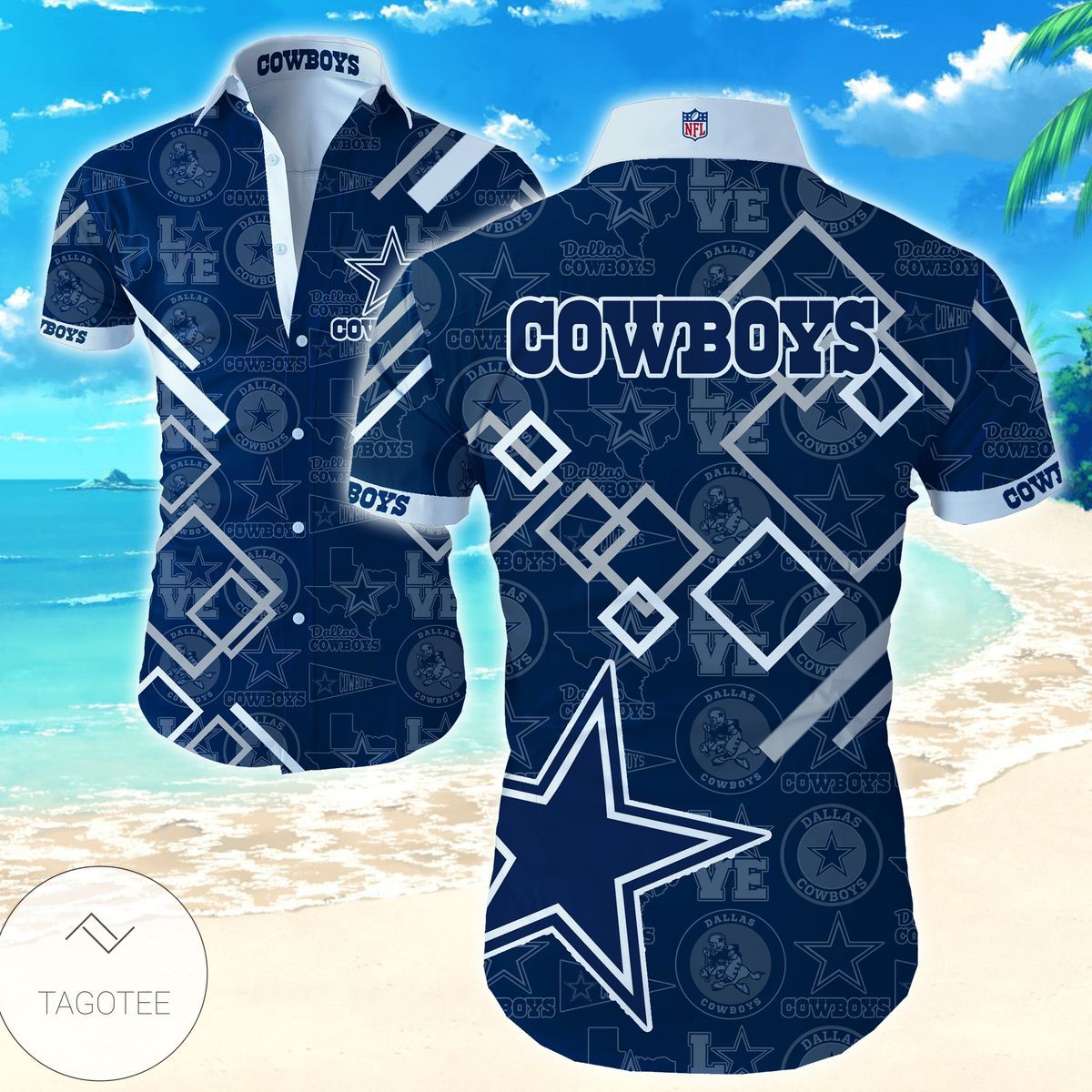 Dallas Cowboys Hawaiian Shirtss For Men - Adult & Kids T-Shirts, Sweatshirts & Hoodies apparel design preview 1