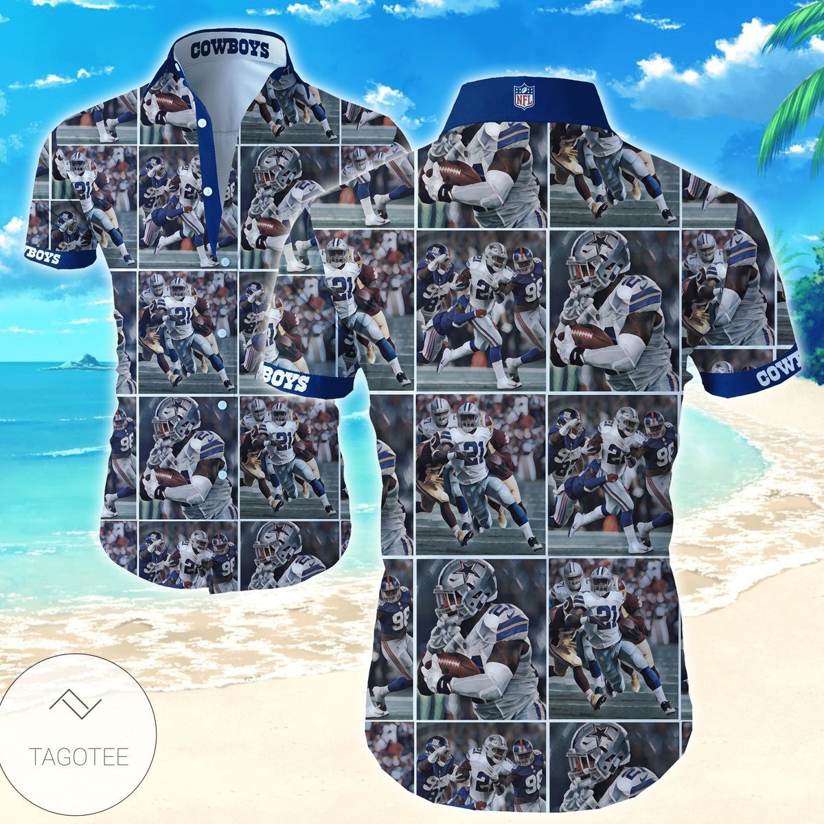 Dallas Cowboys Men's Elegance Hawaiian Exclusive - Adult & Kids T-Shirts, Sweatshirts & Hoodies apparel design preview 1