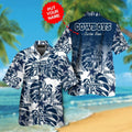 Dallas Cowboys Short Sleeve Button Up Tropical - Adult & Kids T-Shirts, Sweatshirts & Hoodies apparel design preview 1