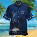 Dallas Cowboys Short Sleeve Button Up Tropical - Adult & Kids T-Shirts, Sweatshirts & Hoodies apparel design preview 1