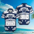 Dallas Cowboys Short Sleeve Button Up Tropical - Adult & Kids T-Shirts, Sweatshirts & Hoodies apparel design preview 1