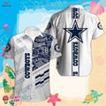 Dallas Cowboys Themed Tropical Hawaiian Classic - Adult & Kids T-Shirts, Sweatshirts & Hoodies apparel design preview 1