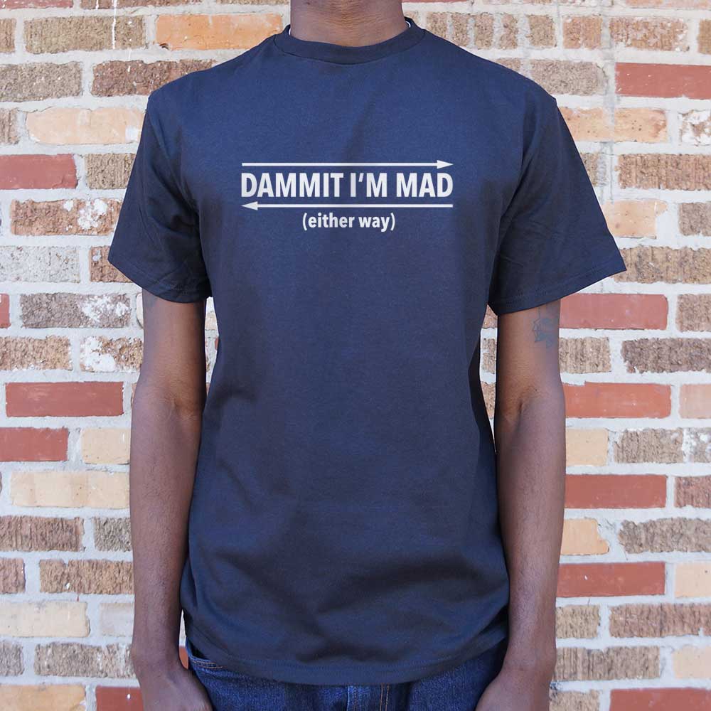 Dammit Palindrome - Adult & Kids T-Shirts, Sweatshirts & Hoodies apparel design preview 1