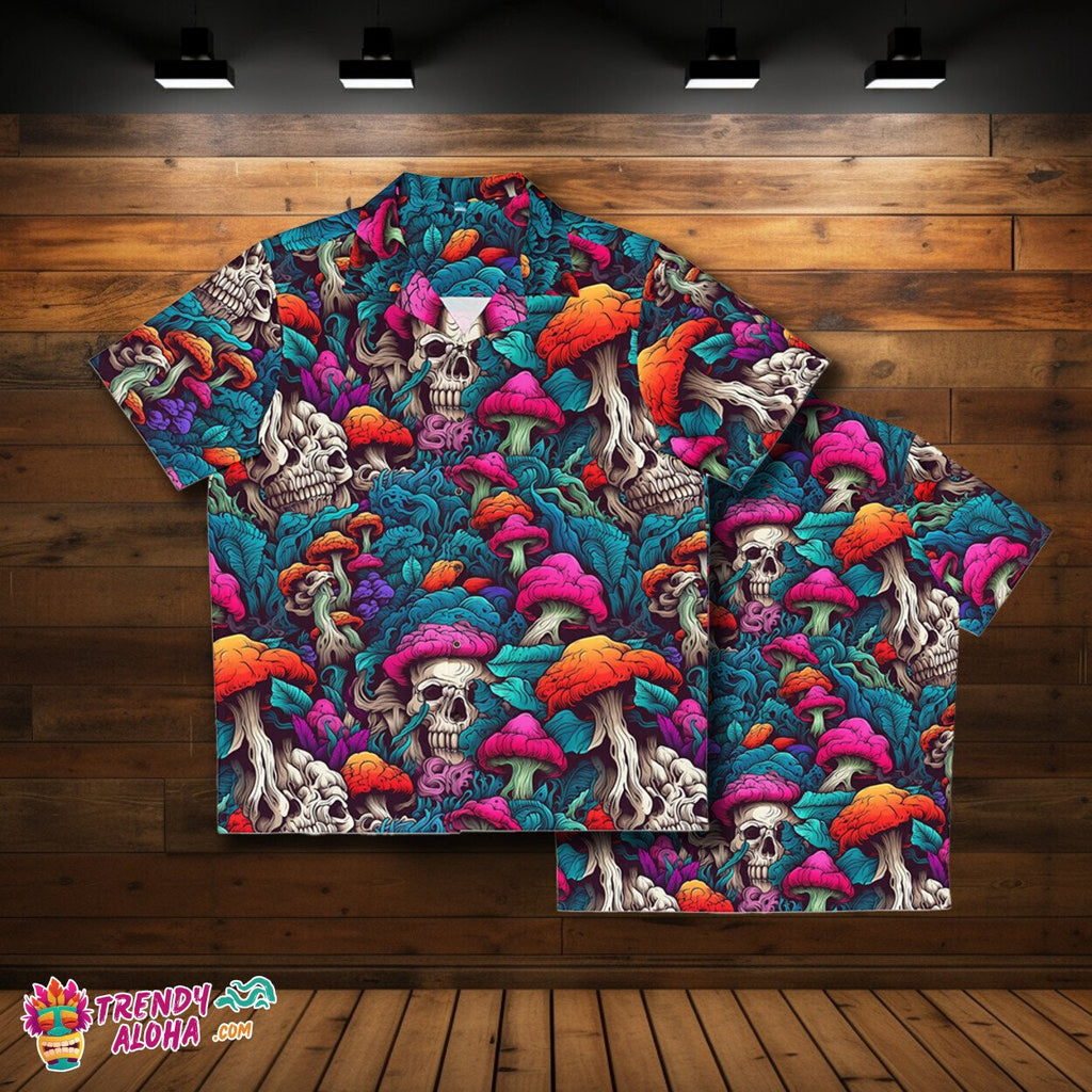 Dark Spooky Mushroom Pattern Men's Horror Themed - Adult & Kids T-Shirts, Sweatshirts & Hoodies apparel design preview 1