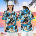 Darth Vader Surfing Palm Tree Hawaiian Aloha Summer - Adult & Kids T-Shirts, Sweatshirts & Hoodies apparel design preview 1