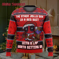 Deadpool Jolly Red Guy Ugly Christmas Sweater - Holiday Gift product image