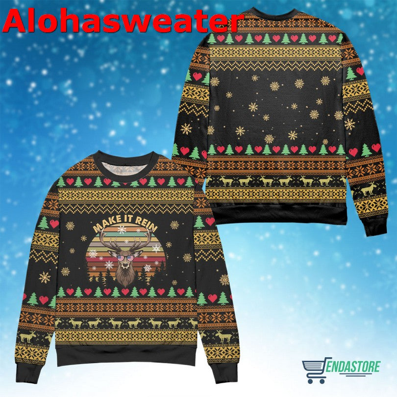 Deer Merry Huntmas Ugly Christmas Sweater - Holiday Gift product image 2