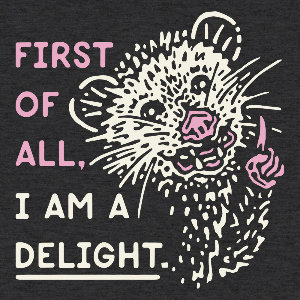 Delight Possum - Adult & Kids T-Shirts, Sweatshirts & Hoodies apparel design preview 1