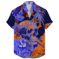 Detroit Tigers Bold Skull Floral Hawaiian - Adult & Kids T-Shirts, Sweatshirts & Hoodies apparel design preview 1