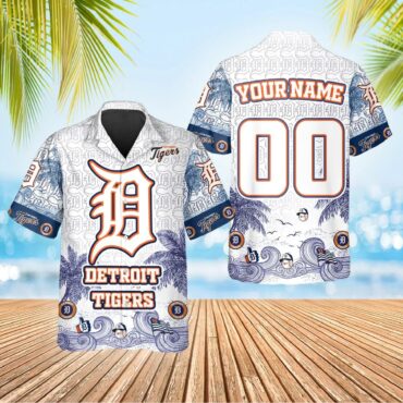 Detroit Tigers Classic Palms Hawaiian - Adult & Kids T-Shirts, Sweatshirts & Hoodies apparel design preview 1