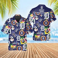 Detroit Tigers Tropical Icon Hawaiian - Adult & Kids T-Shirts, Sweatshirts & Hoodies apparel design preview 1