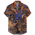 Detroit Tigers Vintage Skull Floral Hawaiian - Adult & Kids T-Shirts, Sweatshirts & Hoodies apparel design preview 1