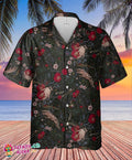 Devil's Hand Amidst Horror Florals Black Men's - Adult & Kids T-Shirts, Sweatshirts & Hoodies apparel design preview 1