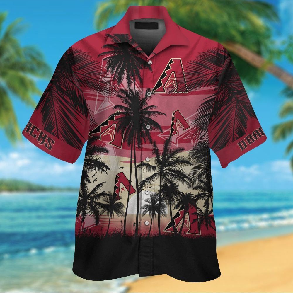 Diamondbacks Arizona Tropical Hawaiian Short Sleeve - Adult & Kids T-Shirts, Sweatshirts & Hoodies apparel design preview 1