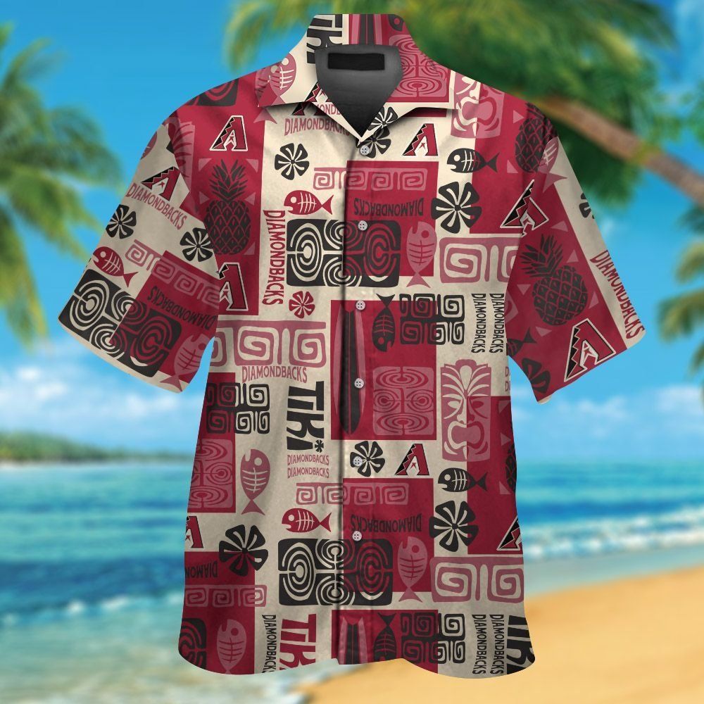 Diamondbacks Arizona Unique Design Hawaiian Tropical - Adult & Kids T-Shirts, Sweatshirts & Hoodies apparel design preview 1