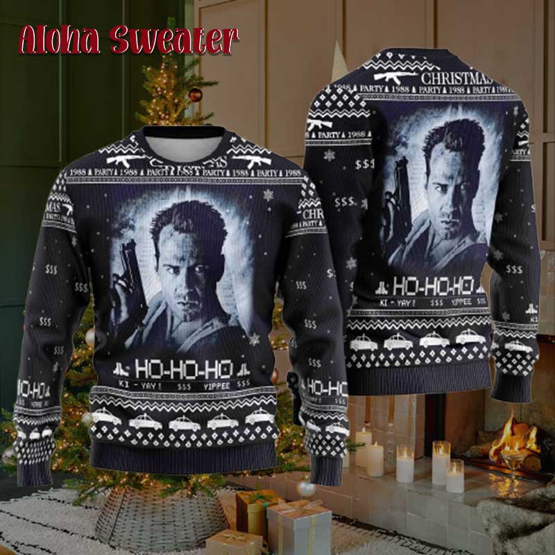 Die Hard Ho Ho Ho Ugly Christmas Sweater - Gift Idea product image