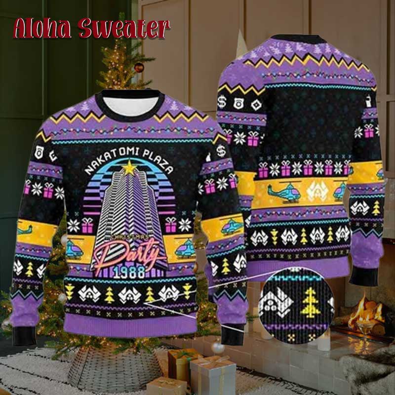 Die Hard Style 8 Ugly Christmas Sweater - Holiday Gift product image 3