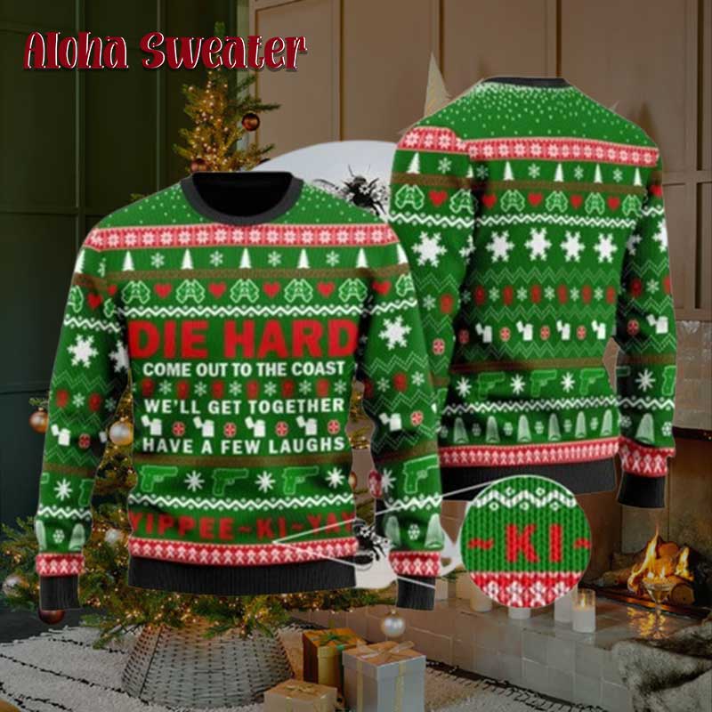 Die Hard Style 8 Ugly Christmas Sweater - Holiday Gift product image