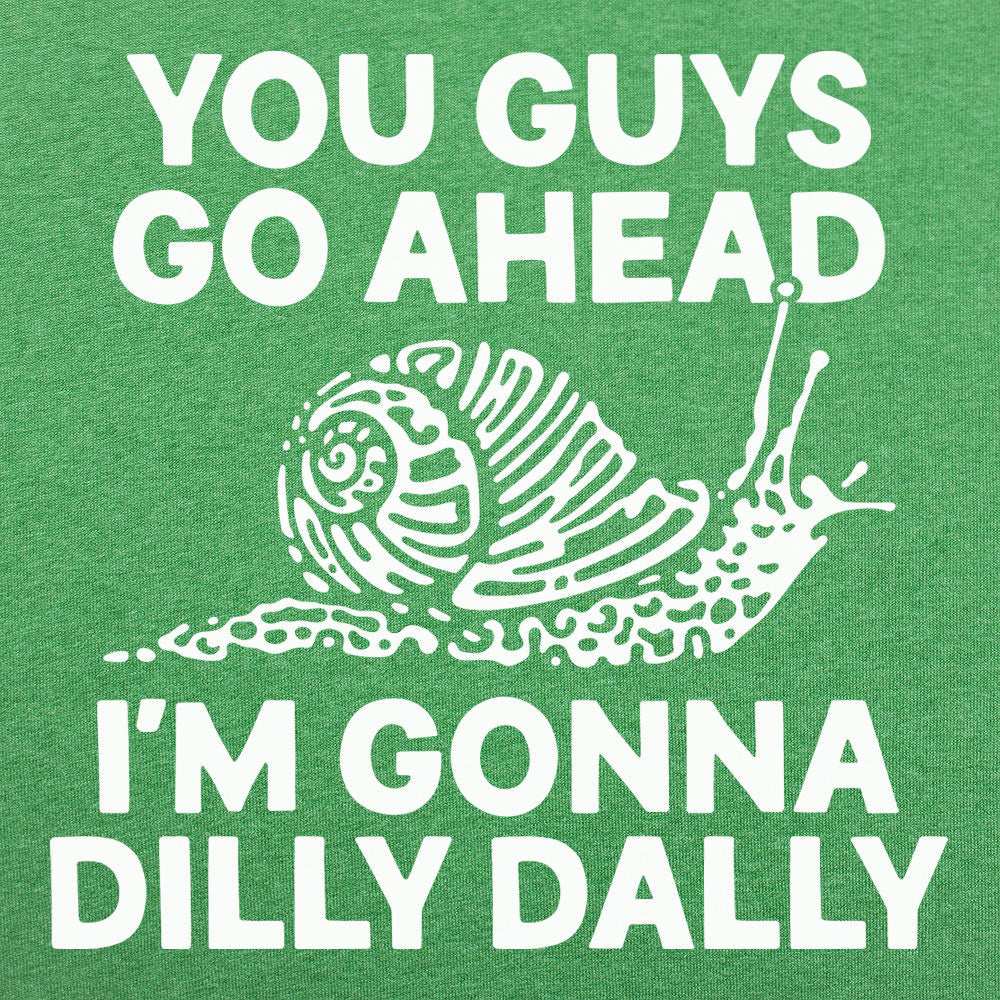 Dilly Dally Snail - Adult & Kids T-Shirts, Sweatshirts & Hoodies apparel design preview 1