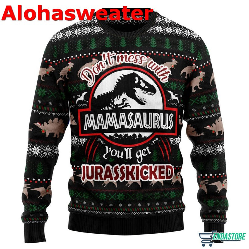 Dinosaur have a dino mite Christmas Sweater - Holiday Gift product image 3