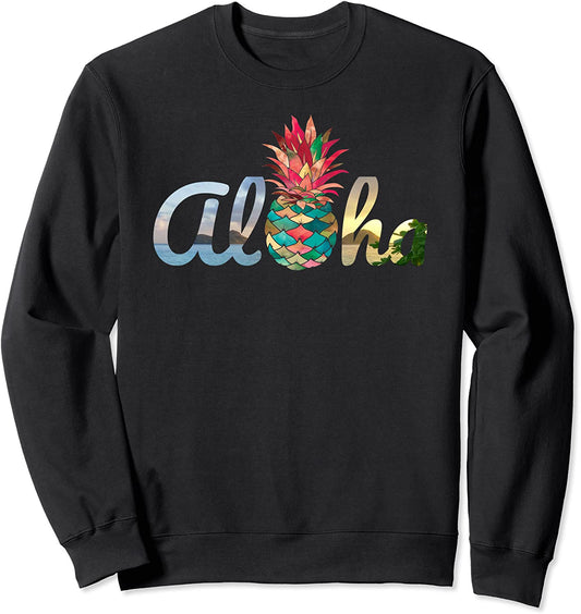 Aloha Hawaii Pineapple Mermaid Coral Watercolor Womens Collection