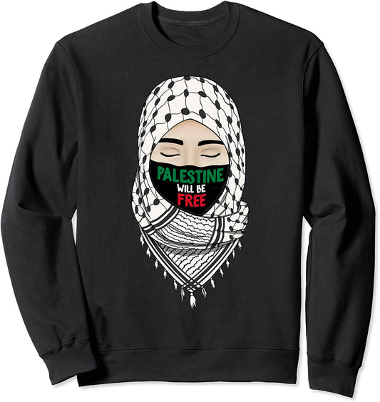 Palestine Will Be Free Gaza Flag Arabic Support Scarf Design