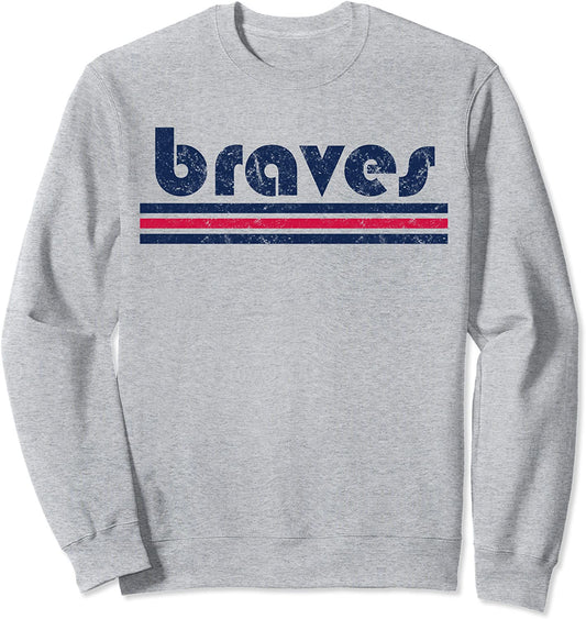 Braves Three Stripe Weathered Mens Womens Collection