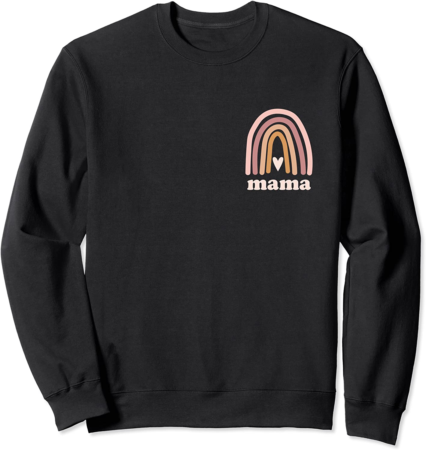 Rainbow Boho Mama Minimal Pocket Heart Motherhood Love Collection