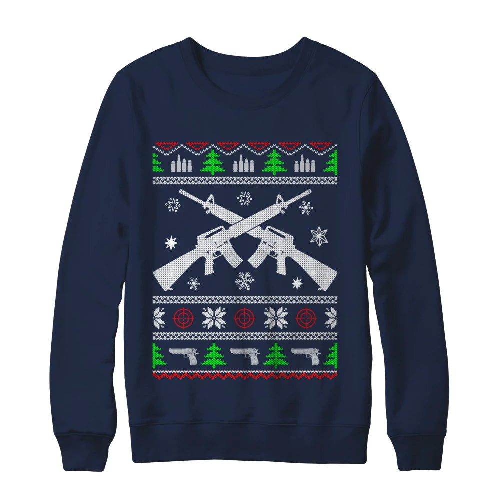 I want rifle guns for Christmas Ugly Christmas Sweater - Holiday Gift product image 2