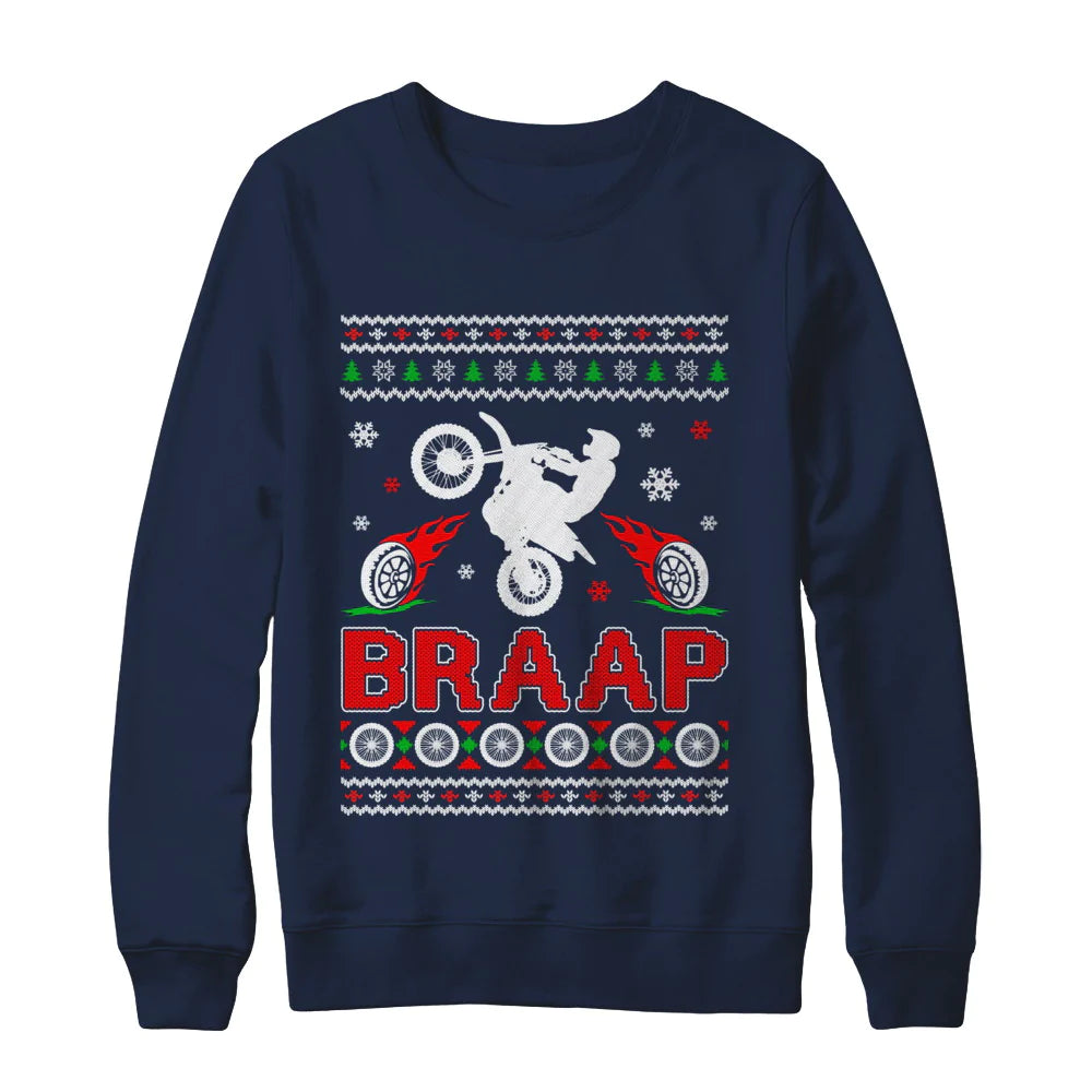 Motocross braap Christmas Sweater - Holiday Gift product image 2