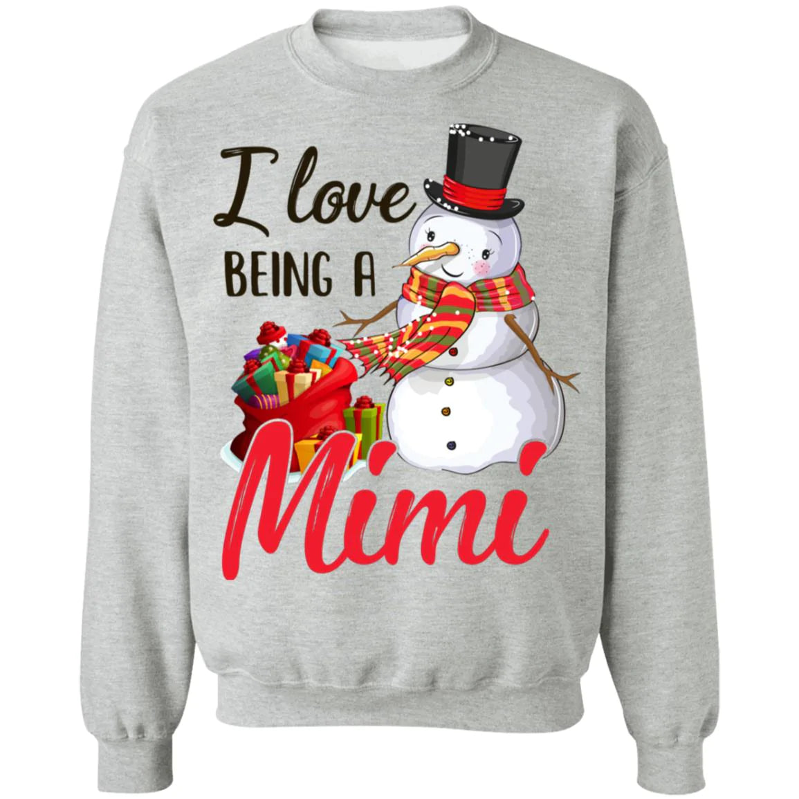 I love being a mimi snowman Christmas Sweater - Holiday Gift product image 2
