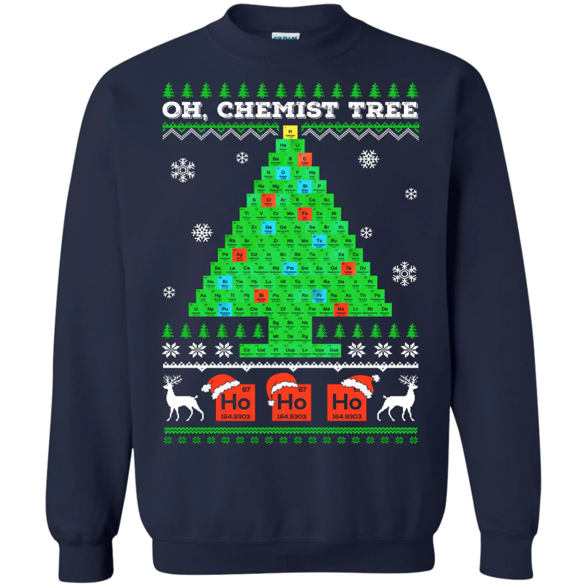 Oh chemistry tree science Christmas Sweater - Holiday Gift product image 2
