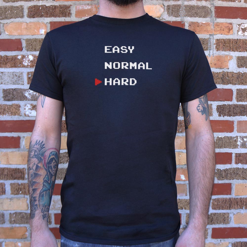Easy Normal Hard - Adult & Kids T-Shirts, Sweatshirts & Hoodies apparel design preview 1