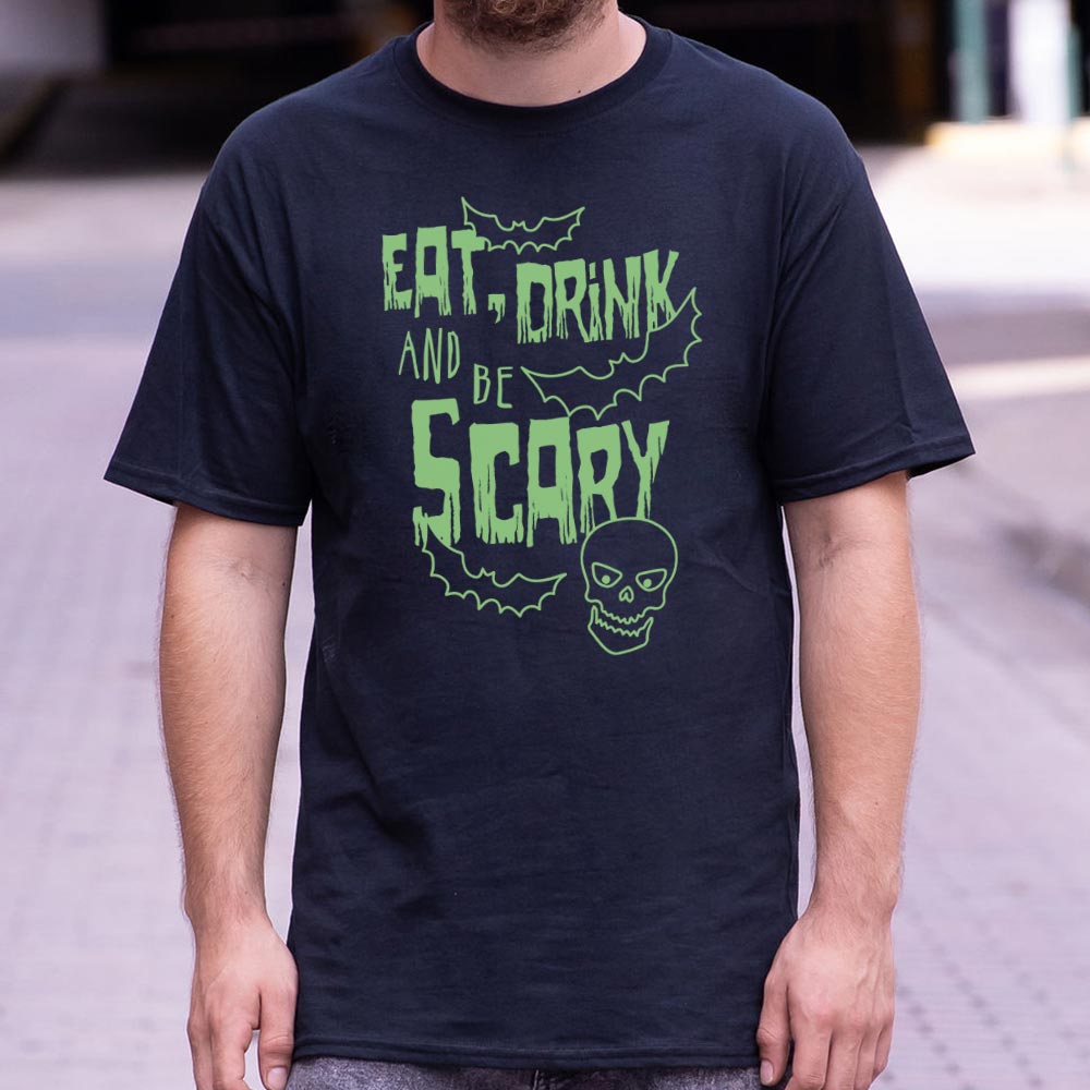Eat Drink Scary - Adult & Kids T-Shirts, Sweatshirts & Hoodies apparel design preview 1