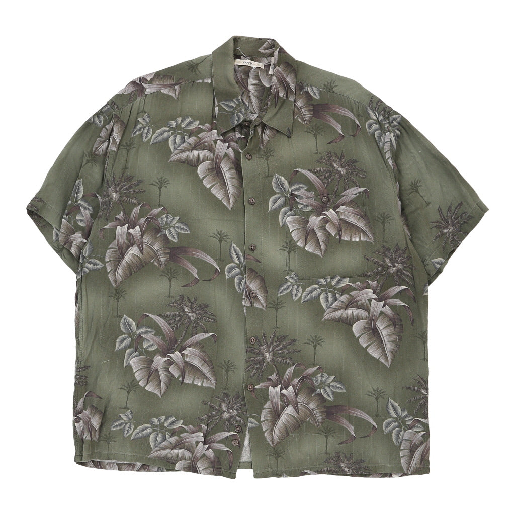 Campia Floral Hawaiian XL Green Viscose - Adult & Kids T-Shirts, Sweatshirts & Hoodies apparel design preview 1