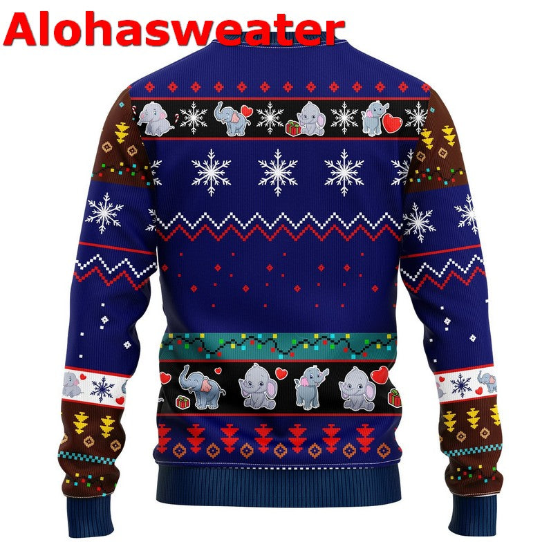 Elephant Noel Ugly Christmas Sweater - Holiday Gift product image 2