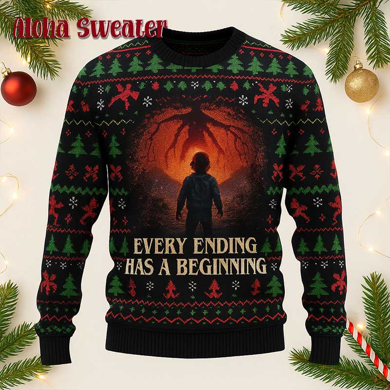Hellfire Club Stranger Things Ugly Christmas Sweater - Holiday Gift product image 3