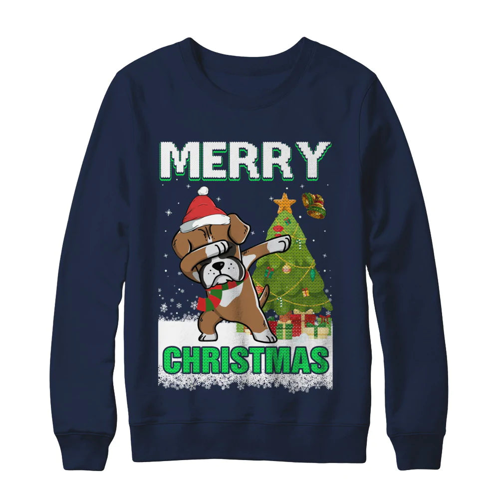 Boxer claus merry Christmas Sweater - Holiday Gift product image 4