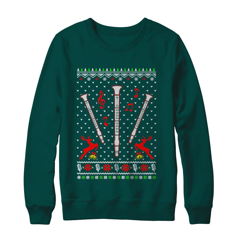 Santa clarinet Christmas Sweater - Holiday Gift product image 4