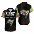 Fight Like A Buccaneers Autism Support Hawaiian - Adult & Kids T-Shirts, Sweatshirts & Hoodies apparel design preview 1