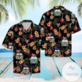 Find Hippie Camping Car Guitar Black Hawaiian - Adult & Kids T-Shirts, Sweatshirts & Hoodies apparel design preview 1
