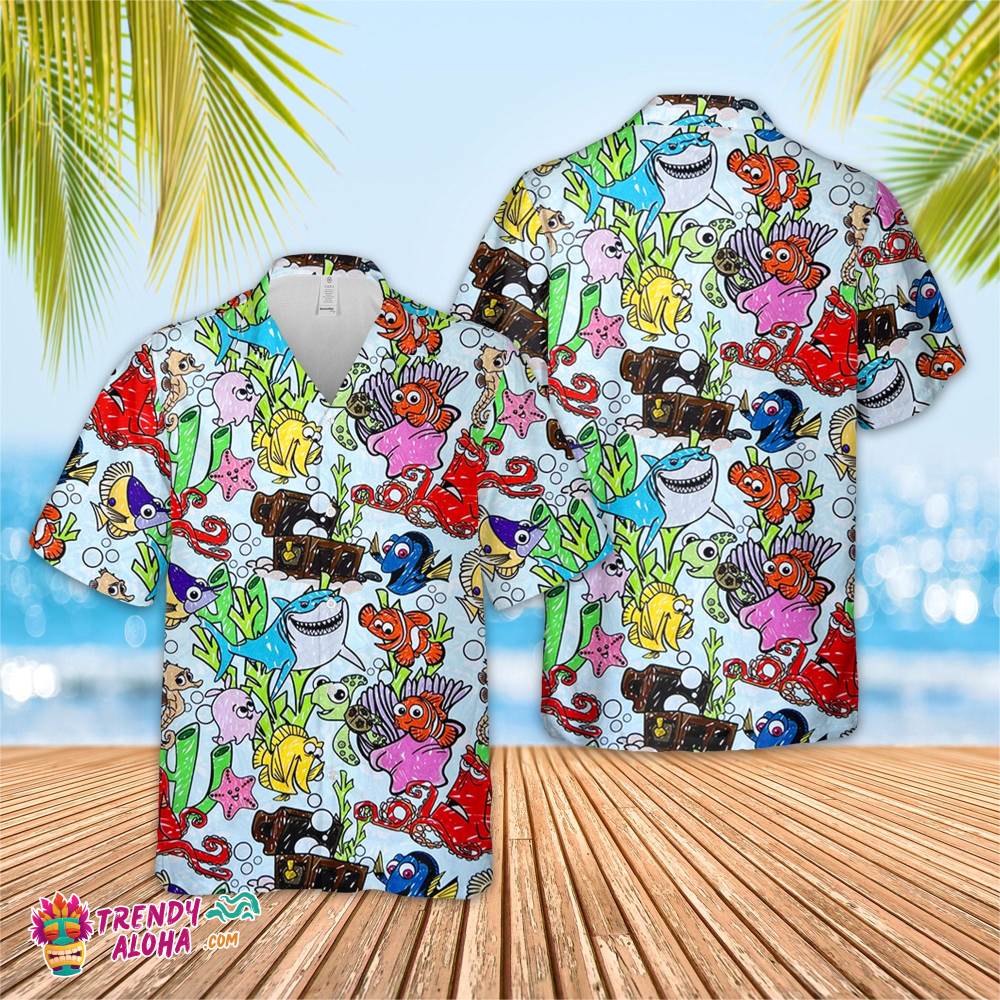 Finding Nemo Hawaiian Short Sleeve Aloha Birthday - Adult & Kids T-Shirts, Sweatshirts & Hoodies apparel design preview 1