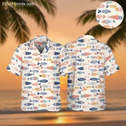Colorful Tropical Fish Pattern Hawaiian Button Down - Adult & Kids T-Shirts, Sweatshirts & Hoodies apparel design preview 1